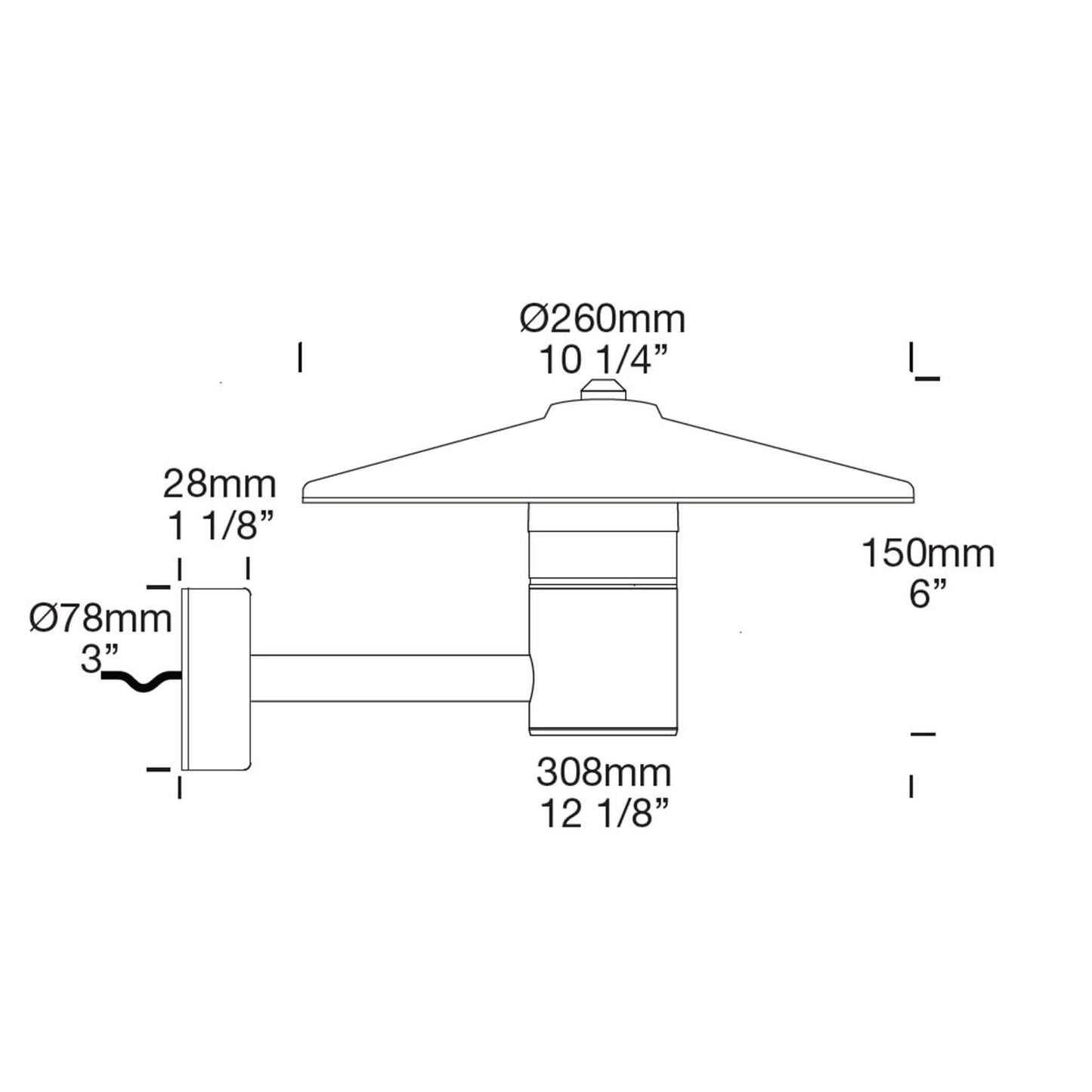 Tier Light Wall Mount