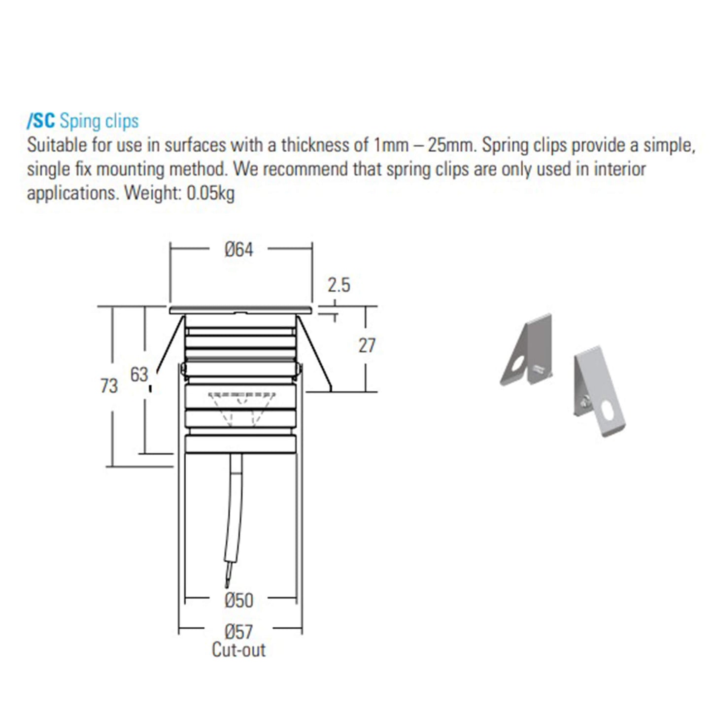 LD141X-E3 compact LED uplight