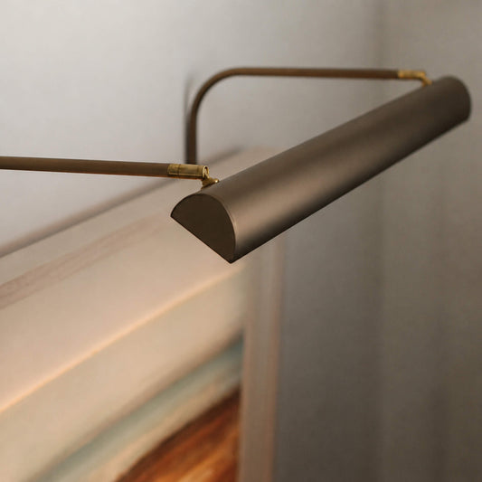 An ArtView II LED picture light in a bronze finish