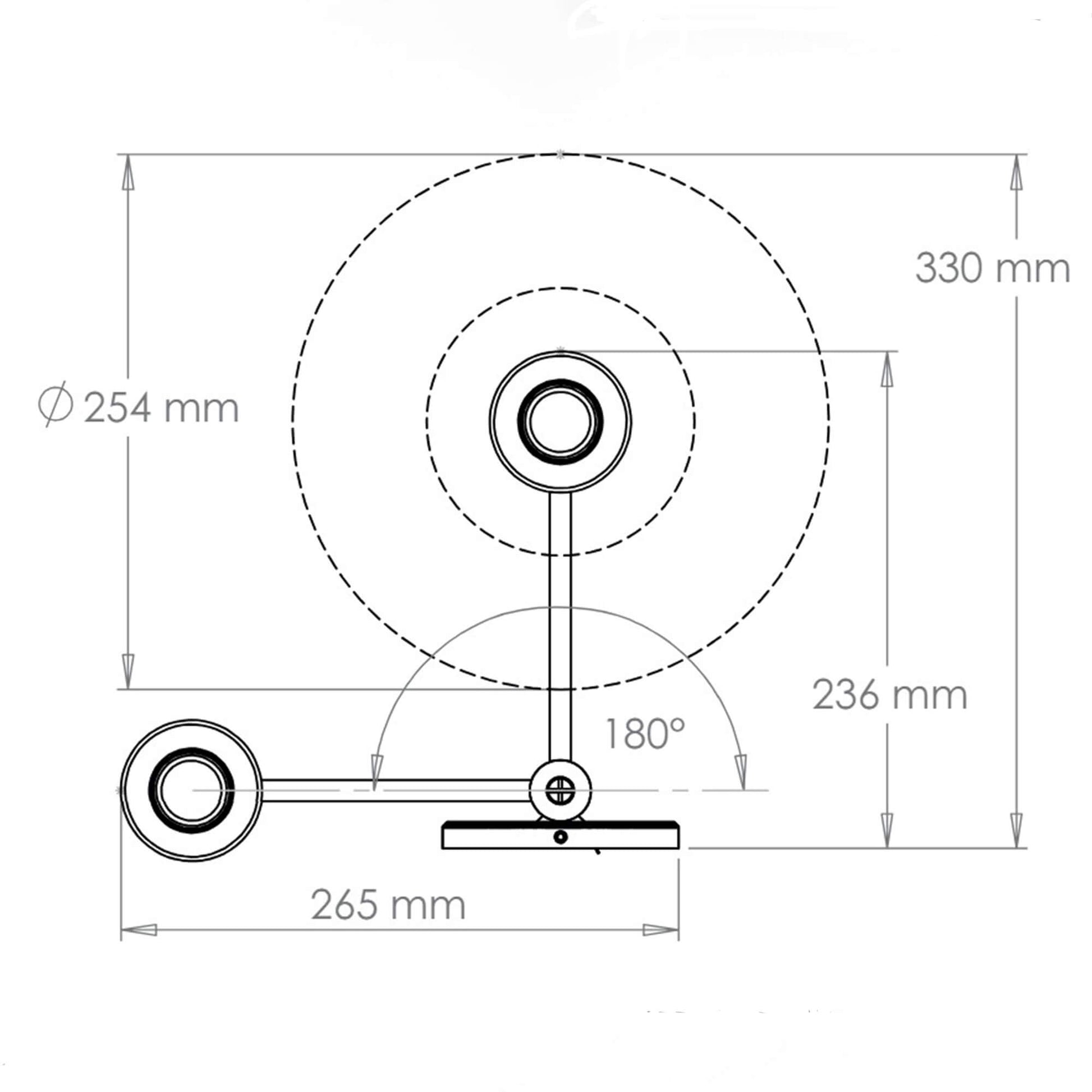 Cromer wall light dimensions from above