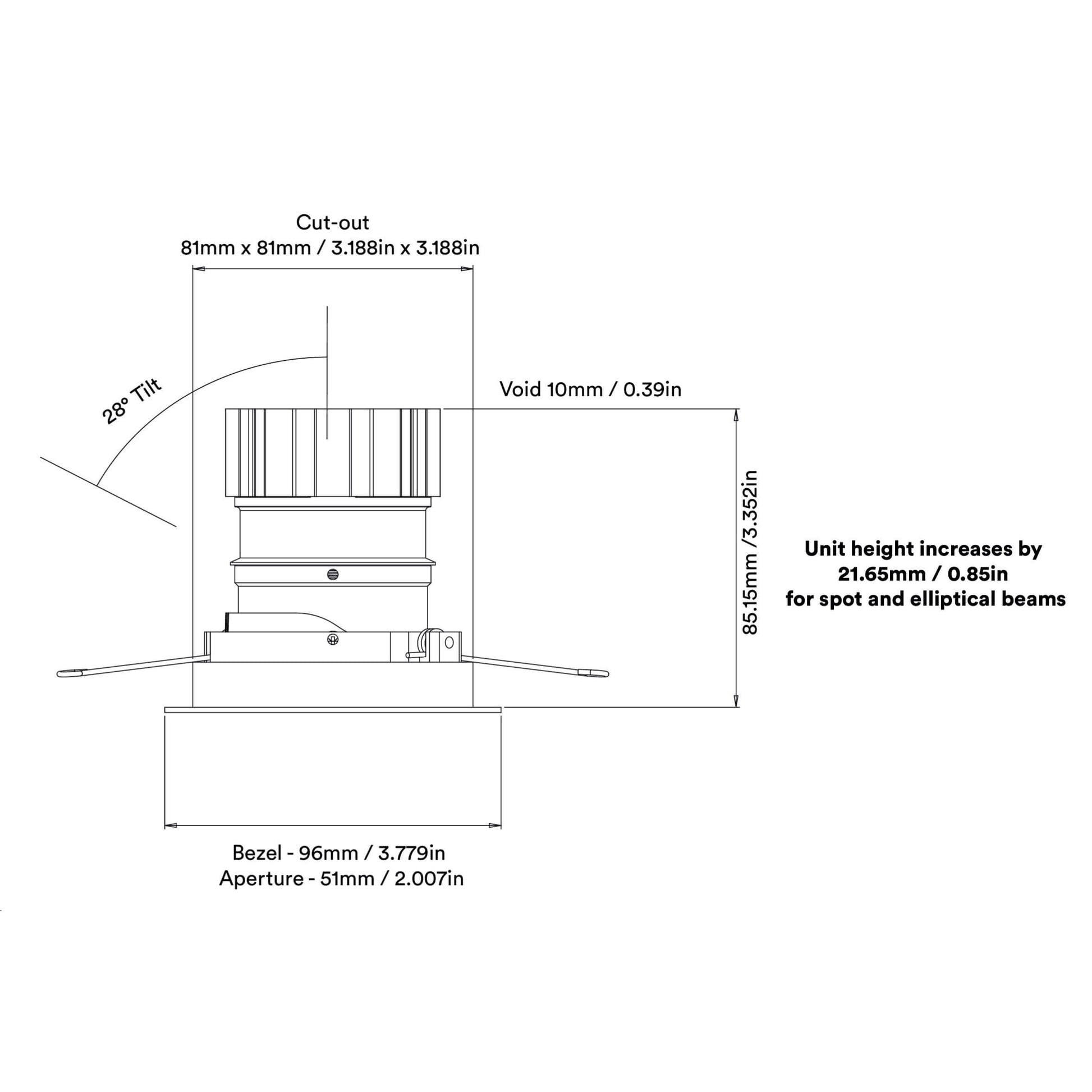 Look Adjustable dimensions