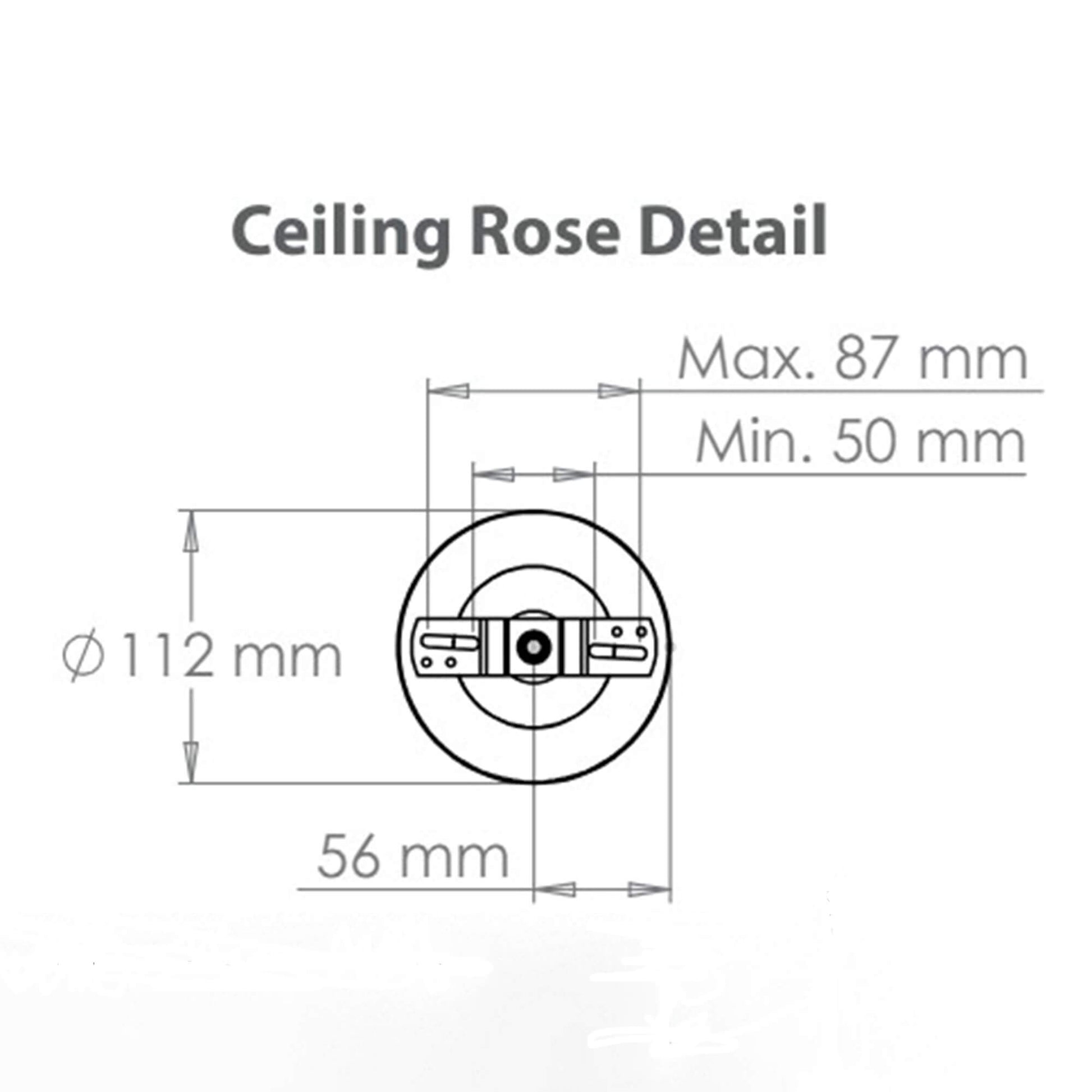 Ceiling rose details for Ladbroke lantern