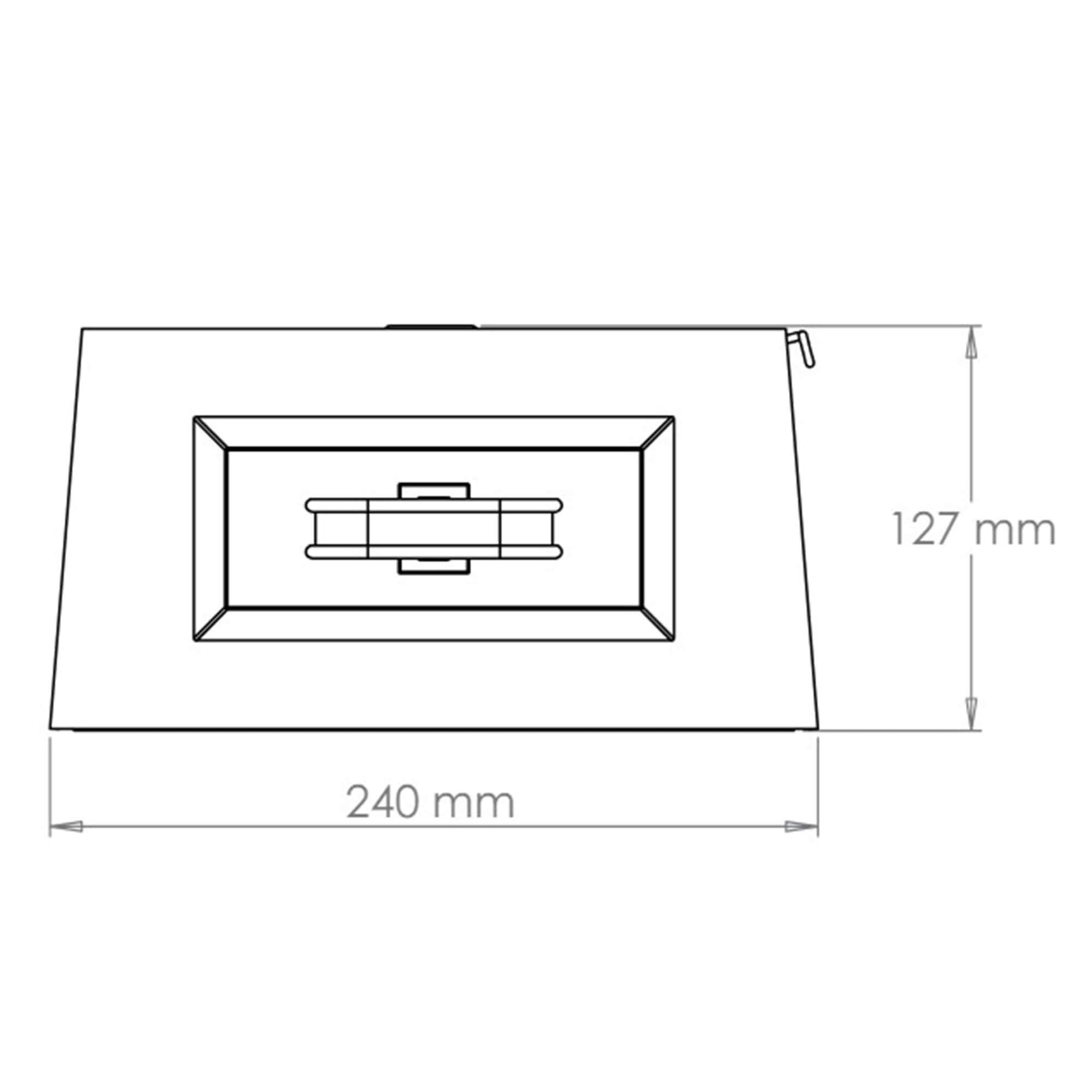 Large Richmond wall lantern dimensions from above