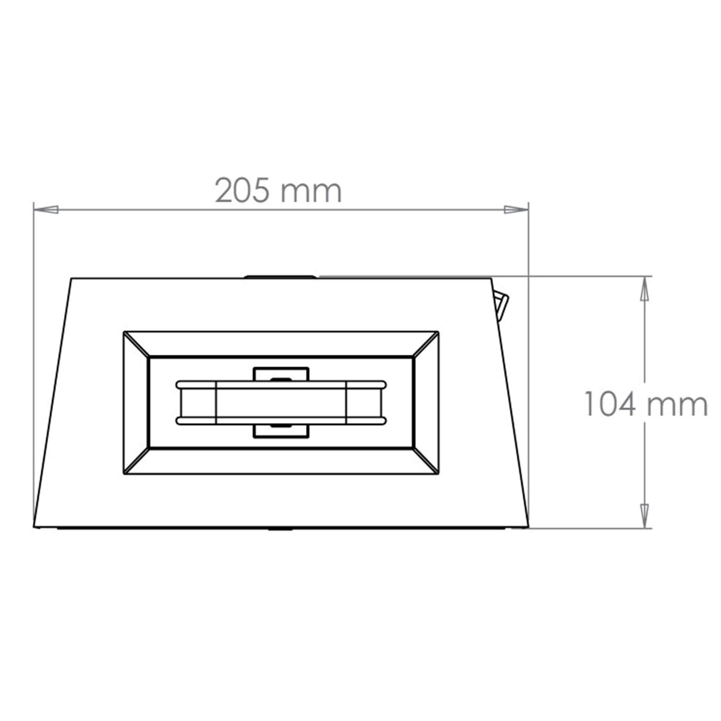 Small Richmond wall lantern dimensions from above