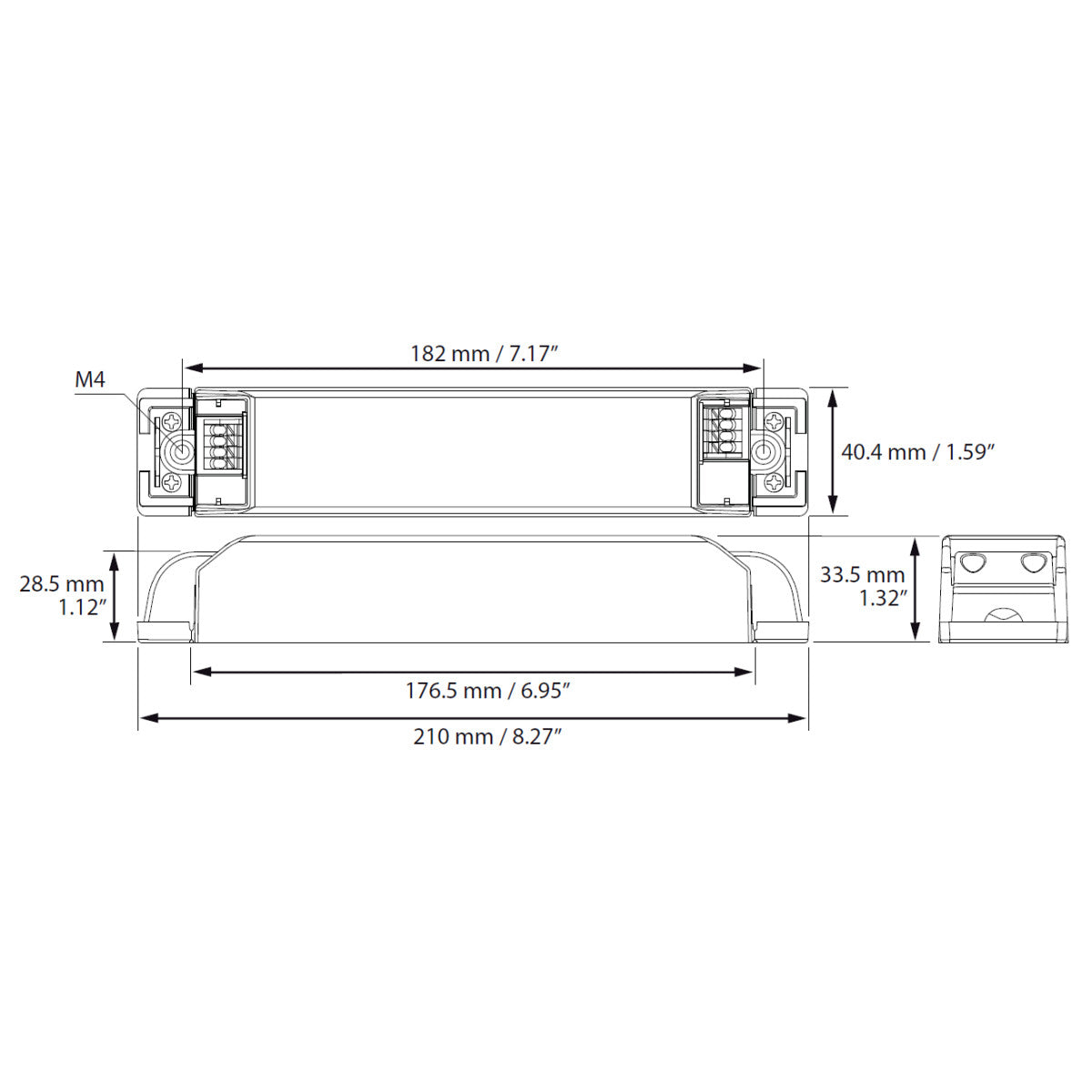 TXDEL350/500/700D - 0-10V dimmable constant current driver