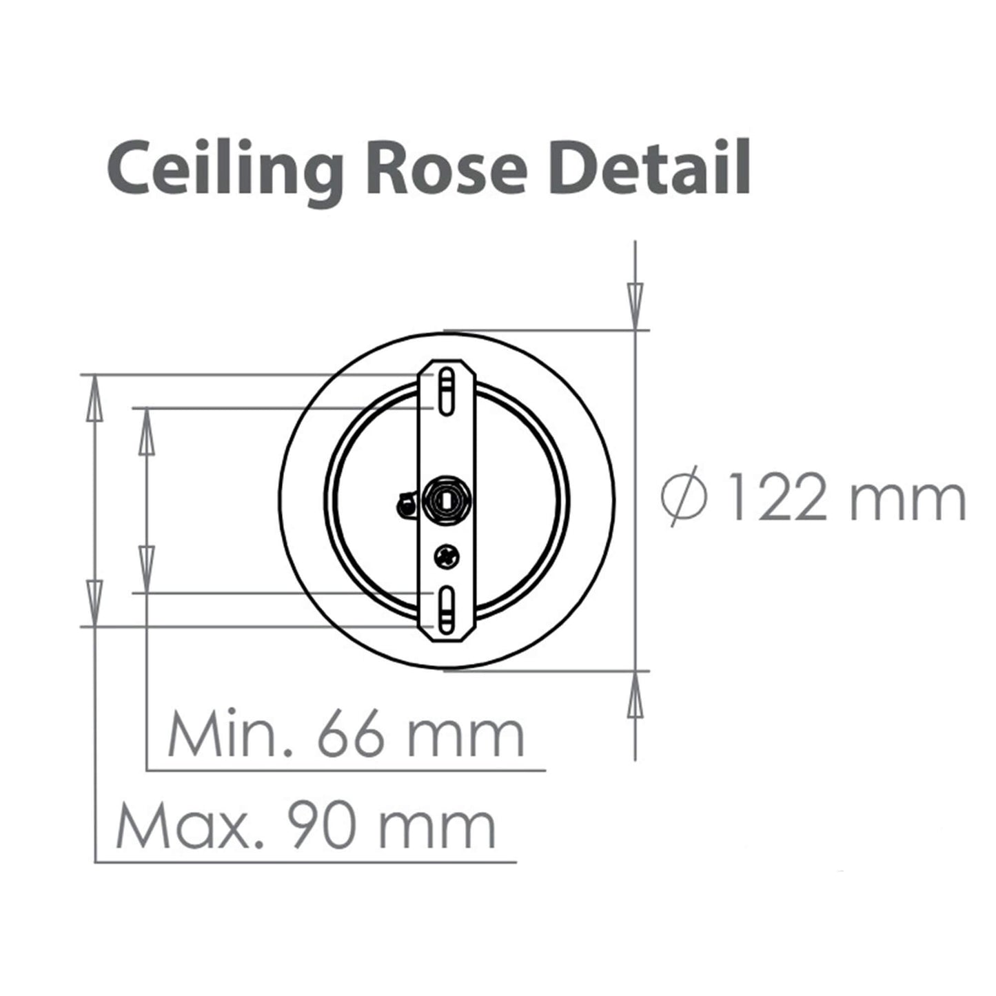 Zurich lantern ceiling rose details