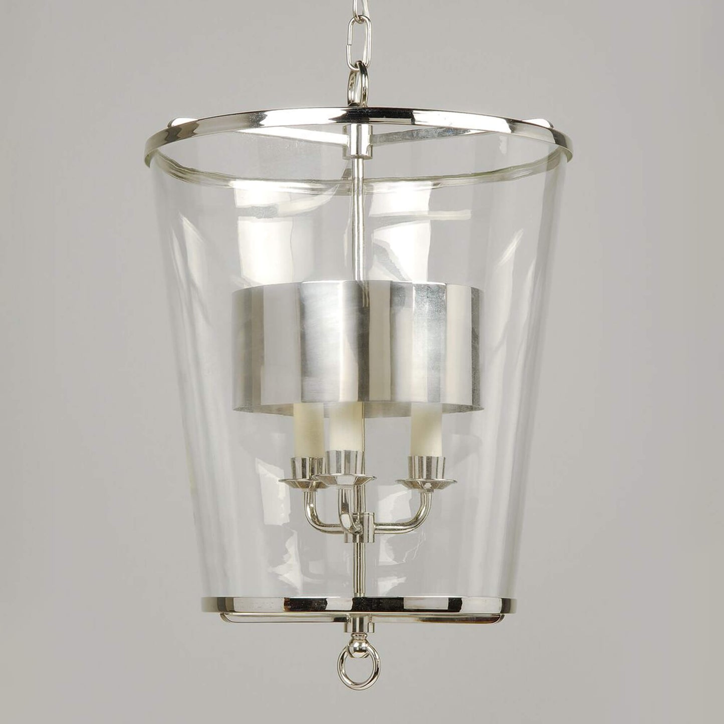 Zurich lantern in nickel with metal shade