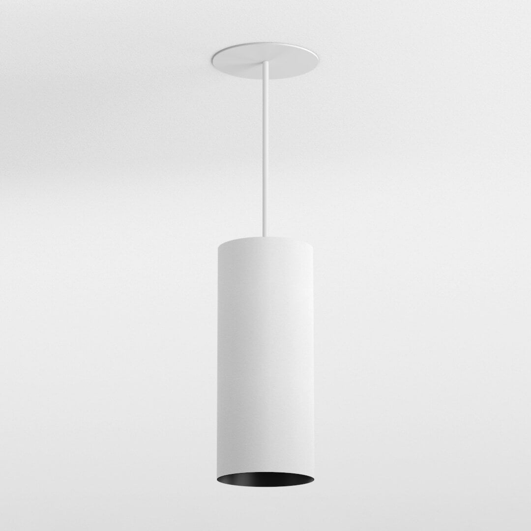 Cloud Pendant Plate on a white ceiling